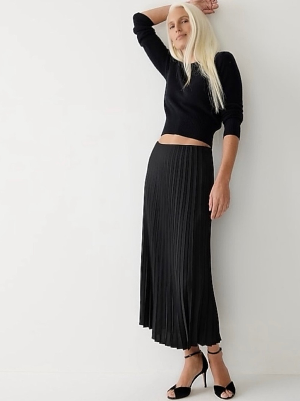 Pleated Midi Skirt - Picture 2 of 10